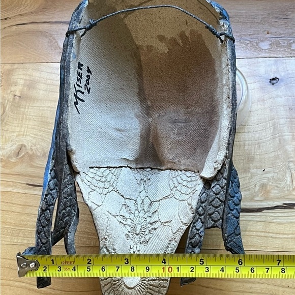 Mortal Kombat Sub-Zero Handmade OOAK Clay Mask Wall Art Artist Signed - 2004 - Picture 11 of 11